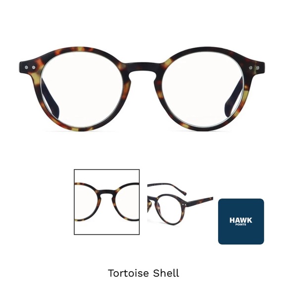 Brown Tortoise Shell Blue Light Glasses | Tomahawk | NWT - Picture 3 of 6